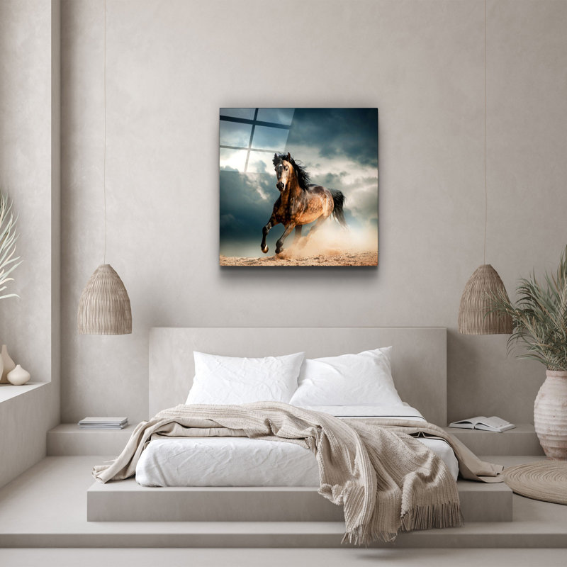 Superbe peinture décorative en verre trempé de 19,7 po x 19,7 po | 100% verre trempé, épaisseur: 0,16 pouce | Impression UV pour des couleurs éclatantes | Parfait pour la décoration intérieure, le salon ou le bureau