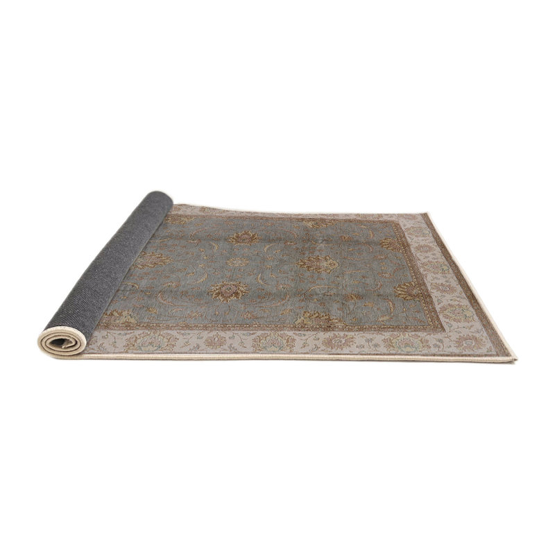 Tapis oriental bleu / beige Nisse, Rond 8 pi