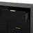 Black Nine-Drawer Chest, 63-Inch Large Capacity Deep Drawer Cabinet, Wooden Storage Cabinet With Nine Drawers-728187326