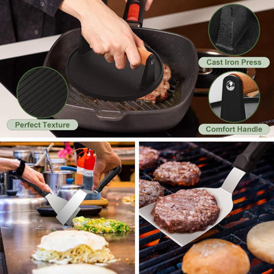 237-Piece Stainless Steel BBQ Tool Set, Complete Griddle Accessories Kit With Storage Bag, For Outdoor Grill Camping