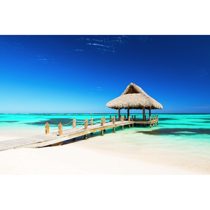 White Sandy Beach - Photographie sur toile tendue, H 32 po x l 48 po