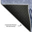 Tapis bleu marine de qualité supérieure lavable à la machine Prisco-1246180429