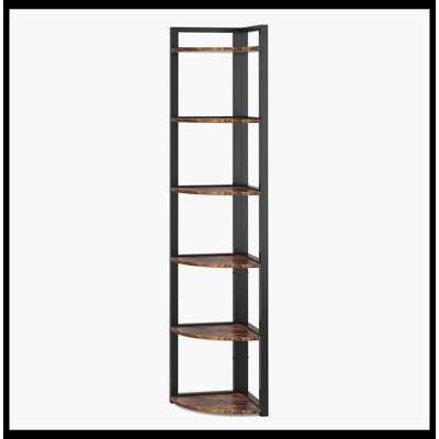 Étagère de coin à 6 niveaux, petite étagère de coin
