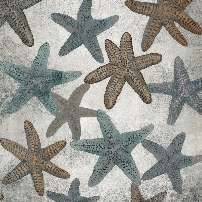 Rideau de douche Starfish, H 84 po x l 70 po