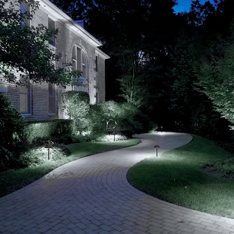 Lumière de paysage Chaleur 3W, éclairage de sentier basse tension 12V, imperméable, homologué ETL, 5000 K