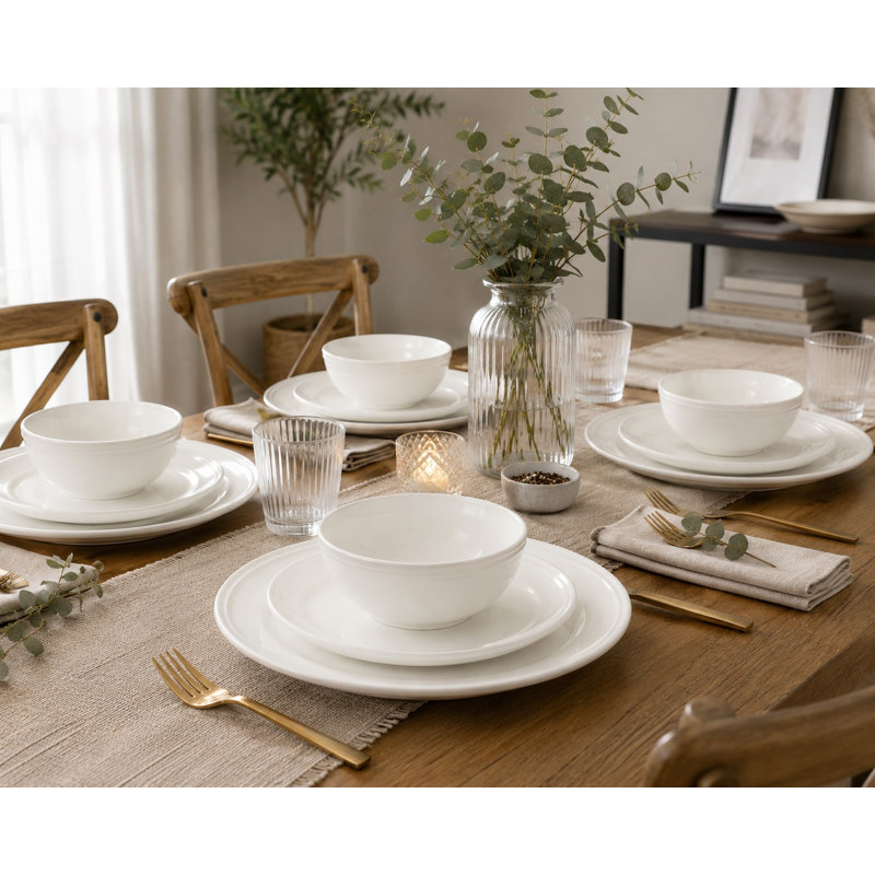 Stoneware Dinnerware - Service for 4