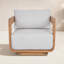 Chaise de patio en teck Nina