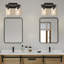 Luminaire de salle de bain 2 lumières en bois noir
