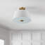 Plafonnier semi-encastré 3 lumières 15 po Glenview