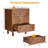 Chanson 3-Drawer Nightstand With Solid Wood Legs-1749429284