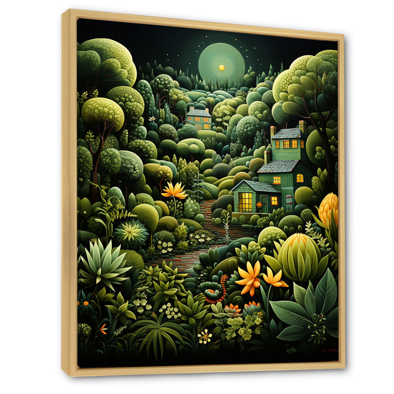«Mexico Art Landscape Oaxacan Dreams», reproduction sur toile, Cadre naturel flottant, H 40 po x l 30 po x P 1,5 po
