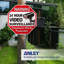 24 Hour Video Surveillance, Trespassers Will Be Prosecuted Aluminum Warning Sign