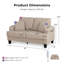 Causeuse Viafora Boucle avec porte-gobelets et coussins-2047590072