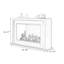 Foyer autoportant en bois massif blanc-2070116337-2070116339