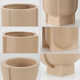 Voss Ceramic Matte Vase Set of 3