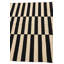 Tapis noir et blanc Ousley