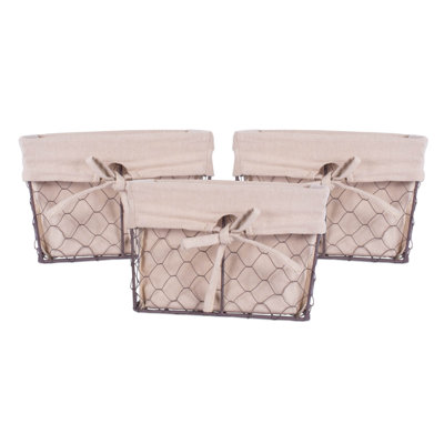 Ensemble de paniers en tissu 3 pièces Colgate