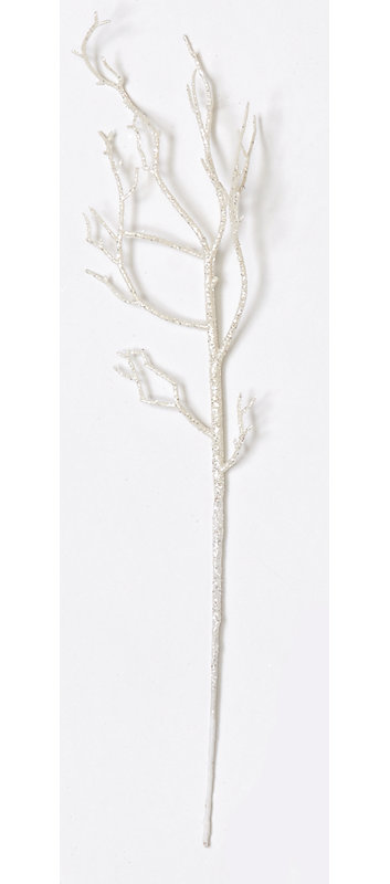 Brindille à paillettes, blanc