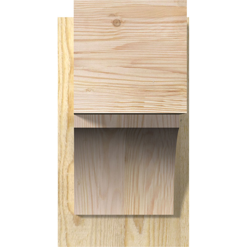 Bloc de bois rustique Thorton, Sapin Douglas de 6 po (sciage brut), P 12 po x H 16 po