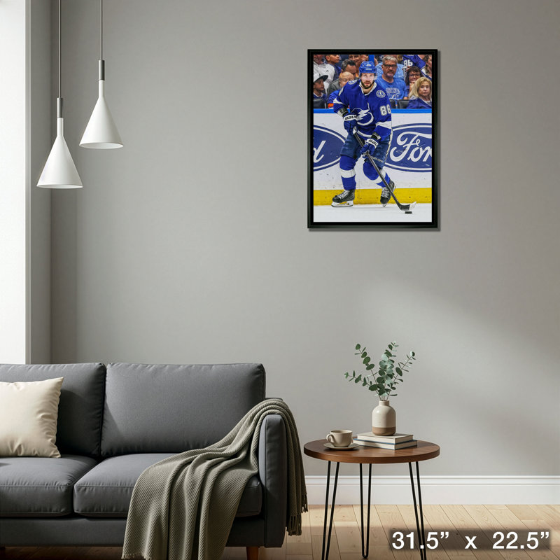 Nikita Kucherov, toile encadrée 20 x 29 Lightning Action-H