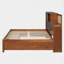 Lit plateforme double avec tiroirs de rangement et tablette-1995861990