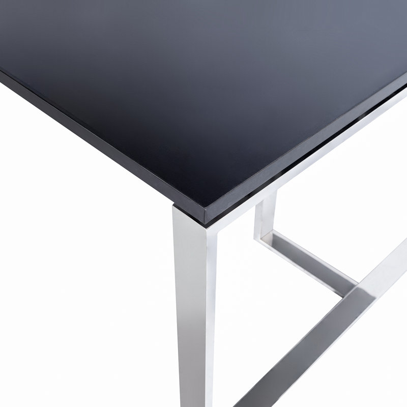 Table de conférence rectangulaire, Noir, H 47,24 po x L 94,49 po x l 29,53 po