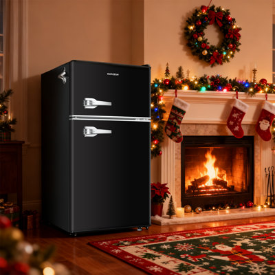 BANGSON 3.2 CU.FT, 2 Door Small Refrigerator with Freezer on Fridge.com