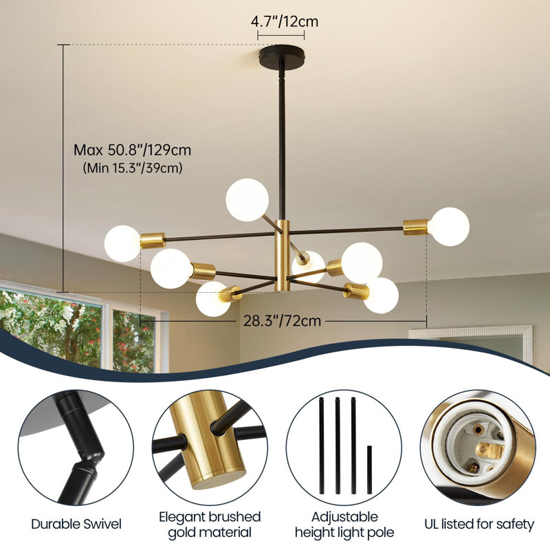 Lustre linéaire moderne Vashawn
