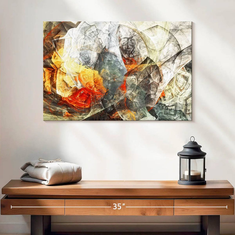 Avery Fire Burst Abstract, H 16 po x l 24 po