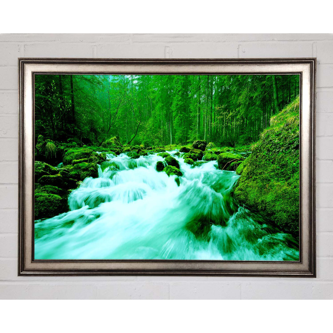 The Green Woodland River - Einzelner Bilderrahmen Kunstdrucke