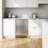 Eorice 24" 180-Can Indoor/Outdoor Under Counter Beverage Refrigerator, Built-In or Freestanding, Curved Handle