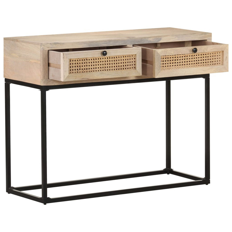Parkside 100cm Solid Wood Top Console Table