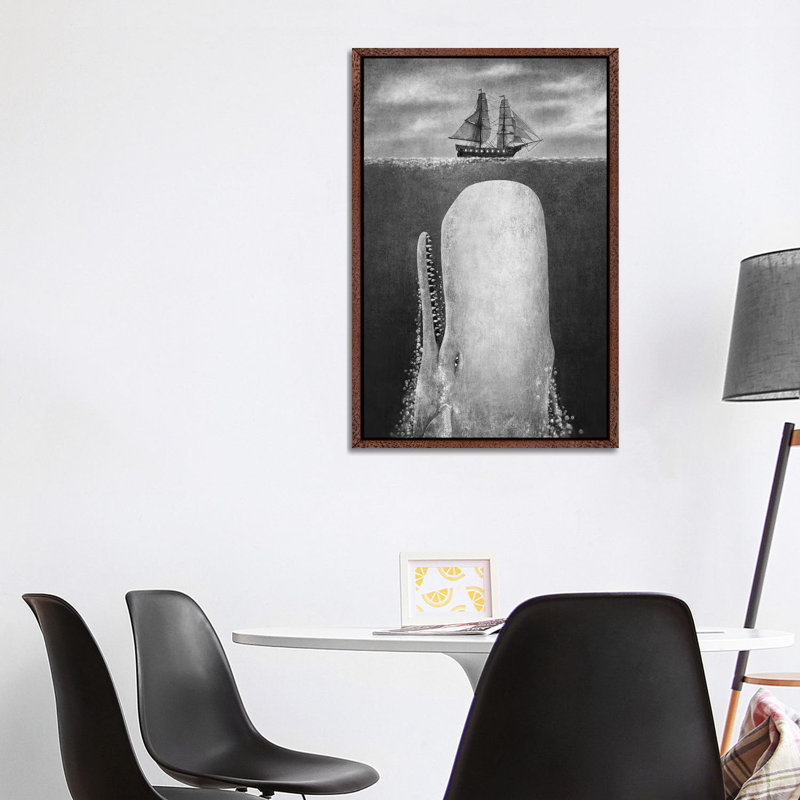The Whale Grayscale by Terry Fan - Gallery-Wrapped Canvas Giclée on Canvas, 101.6 cm H x 66.04 cm W