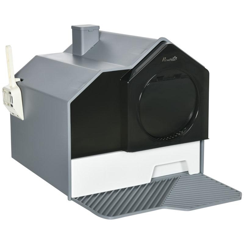 Plastic Litter Box Enclosure with Scoop