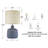 17.5" Ceramic Table Lamp-30051942