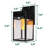 Solar Wall Sconce Lantern W/ Flame Effect