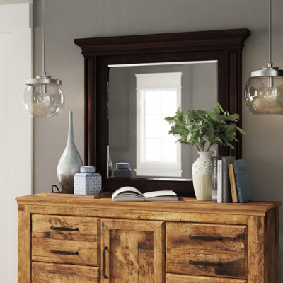 Wood Flat Mirror