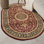 Tapis oriental bourgogne / moutarde / noir Shiflett