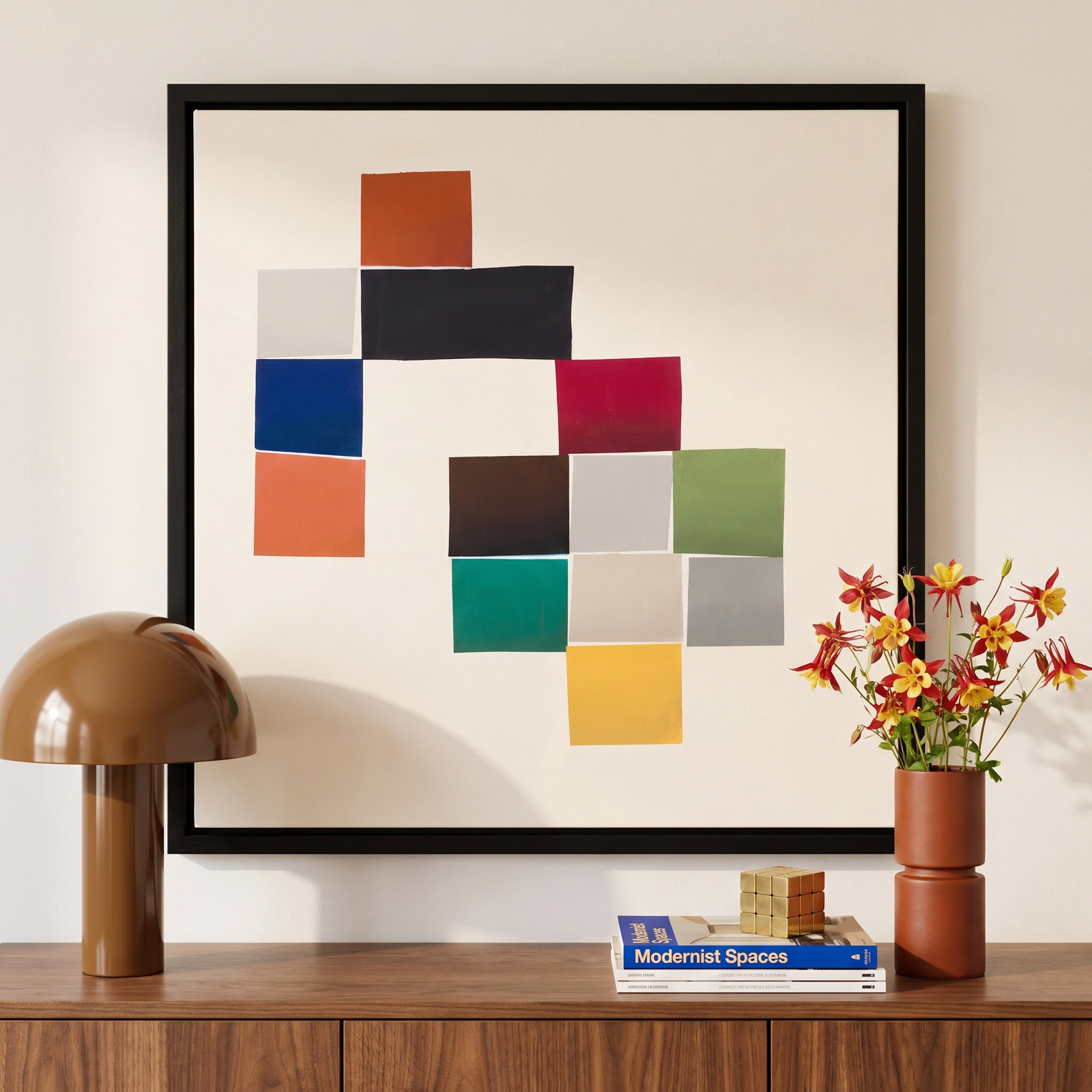 Jewels 3 by Lee Lessem, 16" W x 16" H, Black Framed