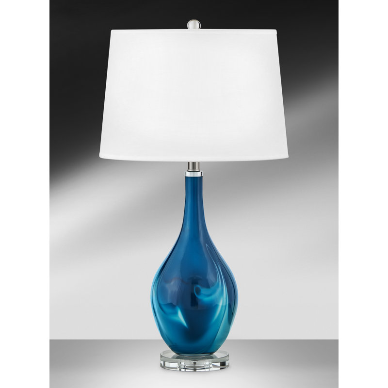 Glass USB Table Lamp