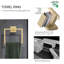 Ensemble d'accessoires de salle de bain 5 pièces, accessoires de salle de bain, fixation murale, acier inoxydable-134444834