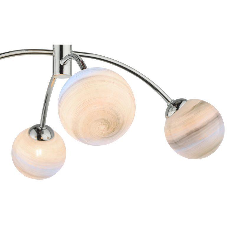 Flush Mount, 4, 22.5" H x 44" W x 44" D