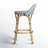 Ellie Rattan and Metal Low Back Counter Stool-1007794907