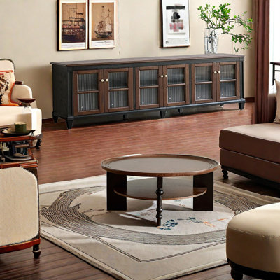 Combinaison de meuble télé de style américain et ensemble de table basse 2 pièces