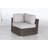 High-Density Polyethylene Wicker Fully Assembled 6 - Person Seating Group with Cushions
