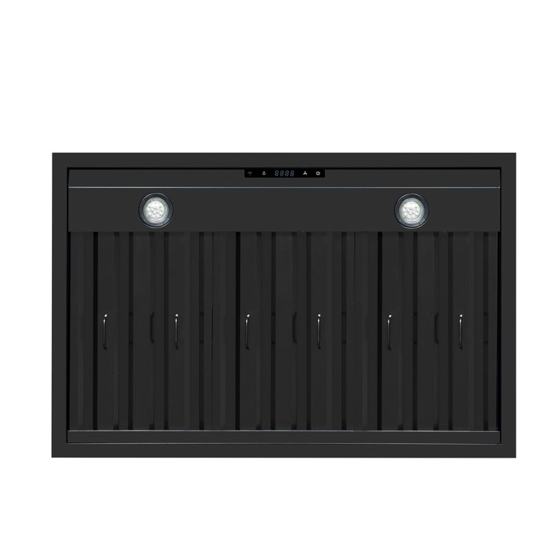 Hotte de cuisine noire 36 po Ambador, Copper/Black