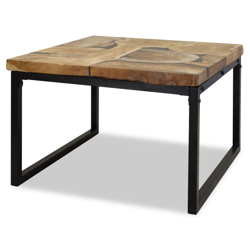 Grafton Four Leg Coffee Table, Brown, Black