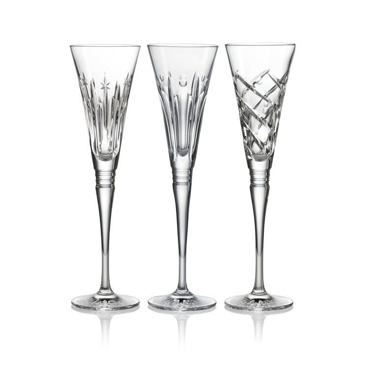 Waterford Crystal Winter Wonders Champagne Flutes, Set of 6