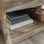 Classeur latéral brun de style côtier de style brun pour le bureau, bois d'ingénierie, tiroir à extension complète, rangement légal et européen, option de rangement décoratif polyvalent, mécanisme, base, compact