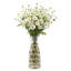 Vase de table en verre tissé rotin